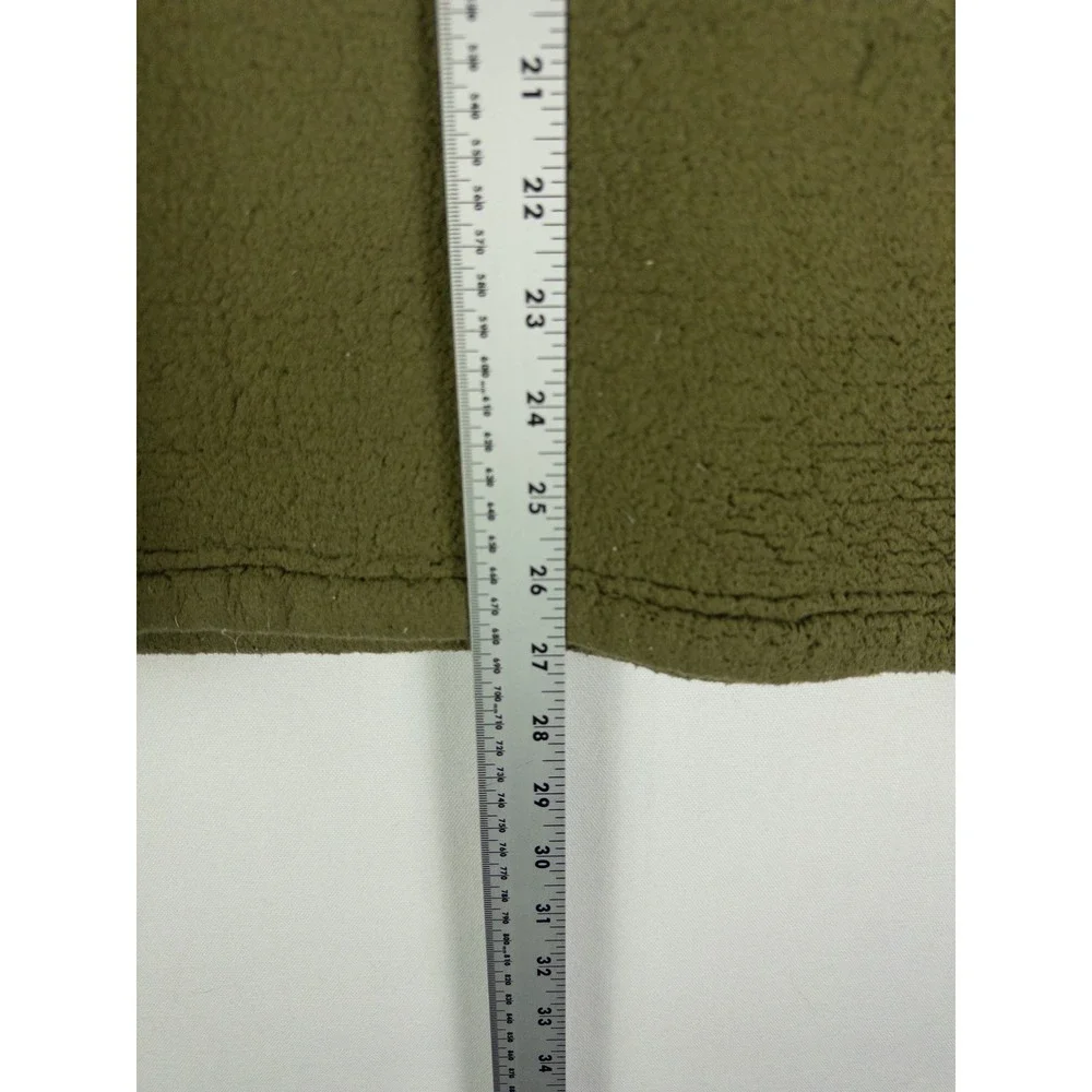 The North Face Campshire Sherpa Fleece Half Zip Pullover Mens L Olive Green Gorp